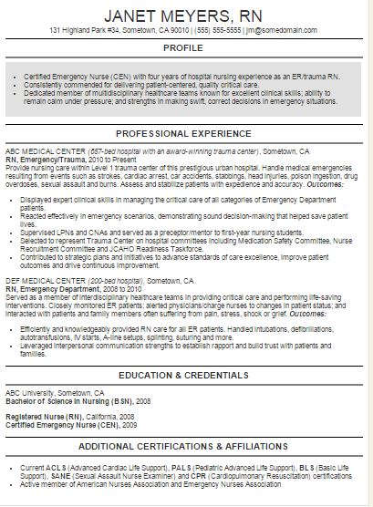 best nursing resume template