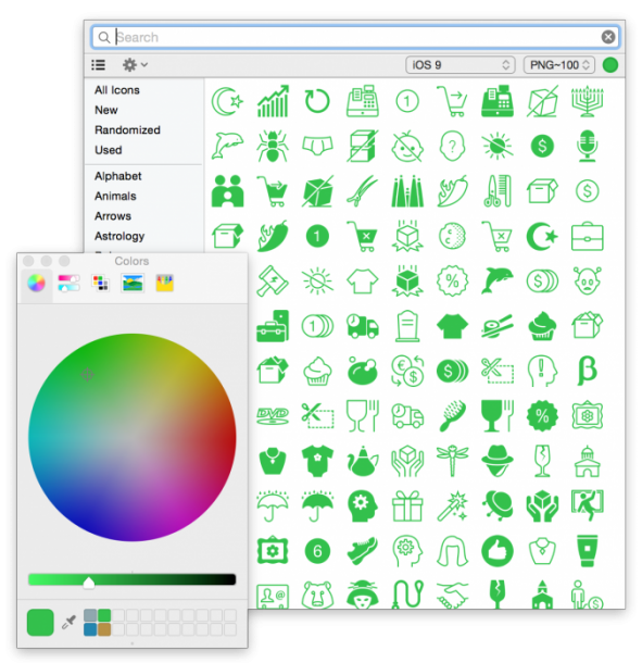 Recoloring with Icons8 App Recoloring with Icons8 App